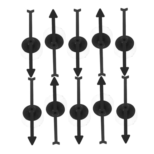 Toyvian 10 Stück mit rotierenden Pfeilen interaktives Brettspiel Zubehör Aktivitäten Desktop-Pfeilspielzeug Brettspiele Pfeilspinner Plastik Black von Toyvian