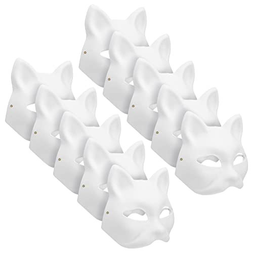 Toyvian 10 Stücke Katze Maske Maske Tiermaske Halloween Maske Für Erwachsene Weiße Katze Maske Handbemalte Gesichtsmaske Tier Party Cosplay Kostüm Toyvian 10 Stücke Katze Maske Maske Tiermaske Halloween Maske Für Erwachsene Weiße Katze Maske Handbemalte Gesichtsmaske Tier Party Cosplay Kostüm von Toyvian