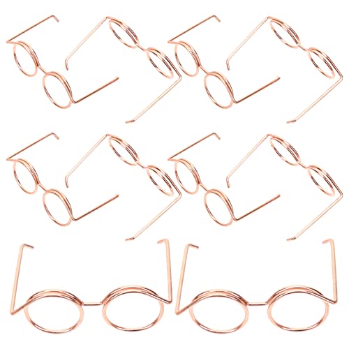Toyvian 10 Stücke Metall Draht Rand Puppe Brille Miniatur Runde Brille Puppe Zubehör Puppe Verkleiden Brillen Mini Puppen Kostüm Zubehör Für 18 Zoll Puppen Toyvian 10 Stücke Metall Draht Rand Puppe Brille Miniatur Runde Brille Puppe Zubehör Puppe Verkleiden Brillen Mini Puppen Kostüm Zubehör Für 18 Zoll Puppen von Toyvian