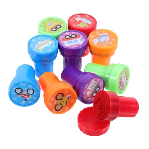 Toyvian 10 Teiliges Transportstempel Set Stempel Benutzerdefinierter Datumsstempel Weltraum Namensstempel Namensstempel Stempel Gastgeschenke Raupe Für Die Kartenherstellung von Toyvian