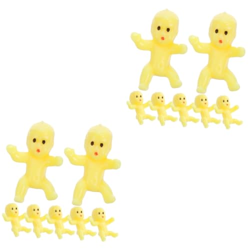 Toyvian 100 STK Mini- Babyspielzeug spielzeughandys für Babys -Minipuppen kleine Plastikbabys Puppen Babyfiguren Badespielzeug für Babys Eiswürfel schmücken Geschenk Statue von Toyvian