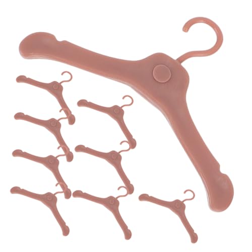 Toyvian Modischer Mini-kleiderständer für Puppen 100 Stück Puppenhalter Kleiderorganisatoren für Rollenspiele von Toyvian