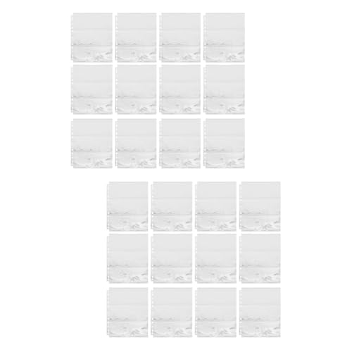 Toyvian 100 STK Spielkartenhalter Kartenschutzhüllen Sammelkartenhüllenseiten Binderhüllen Für Sammelkarten Sammelkartenseiten Mit 11 Löchern 11 Ringbuchhüllen Ärmel Loses Blatt PVC von Toyvian