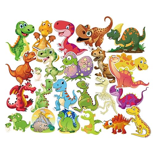 Toyvian Dinosaurier-aufkleberbögen 100 Stück Y‘ Dekorative Aufkleber für Laptop Koffer von Toyvian