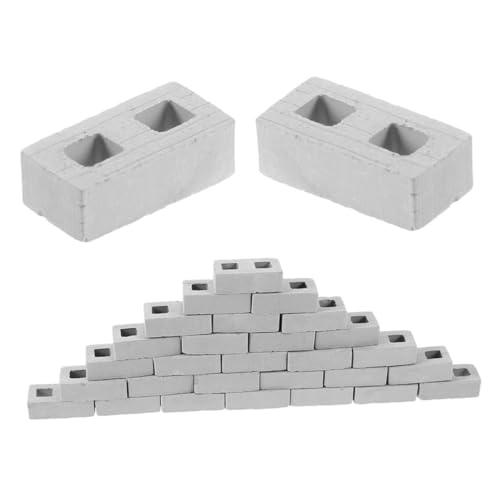 Toyvian 100 Stück Baustein Villa Model Simulationsbaustein DIY-Miniaturziegelmodelle Mini-Bausteine zum Basteln DIY Mini-Gartenziegel gefälschte Ziegel selber Machen Keramik Grau Toyvian 100 Stück Baustein Villa Model Simulationsbaustein DIY-Miniaturziegelmodelle Mini-Bausteine zum Basteln DIY Mini-Gartenziegel gefälschte Ziegel selber Machen Keramik Grau von Toyvian