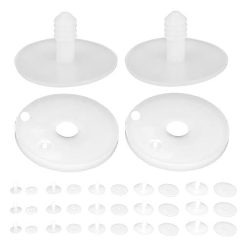Toyvian 100 Stück Bewegliche Puppen Gelenke DIY Zubehör für Plüschbären Weiße Kunststoff Skelettverbinder Flexible Kugelgelenke für Kreative Bastelprojekte Kompatibel mit Verschiedenen von Toyvian