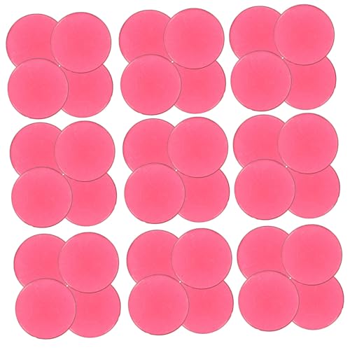 Toyvian 100 Stück Bingo-Chips Transparente Chips Spielzähler Glasklare Chips Transparente Zählchips Kunststoffchips für Spiele Spielmarken Bingo -Marker Zähler für Spiele Acryl rot von Toyvian