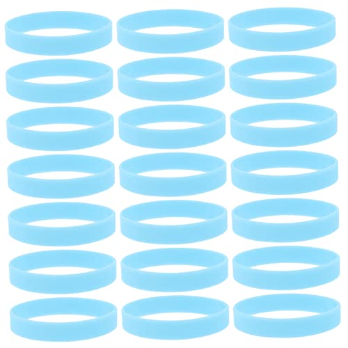 Toyvian 100 Stück Glow in The Dark Armbänder Luminous Silikon Wristbands für Partys Halloween Silvester Flexibles und Hautfreundliches Material Leuchtende Farben Partygeschenk von Toyvian