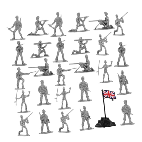 Toyvian 100 Stück Mini - Soldatenmodell Plastik Soldaten miniaturfiguren Soldaten Puppenhausfiguren sammlerstücke Miniaturmenschen Personenfigur Figuren für von Toyvian