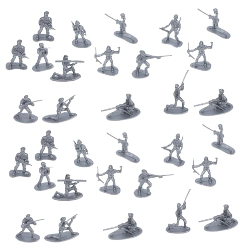 Toyvian 100 Stück Miniatur-soldatenfiguren Actionfiguren Für Jungen Und Mädchen Realistische Figuren Für Sandkasten Und Heimdekoration von Toyvian