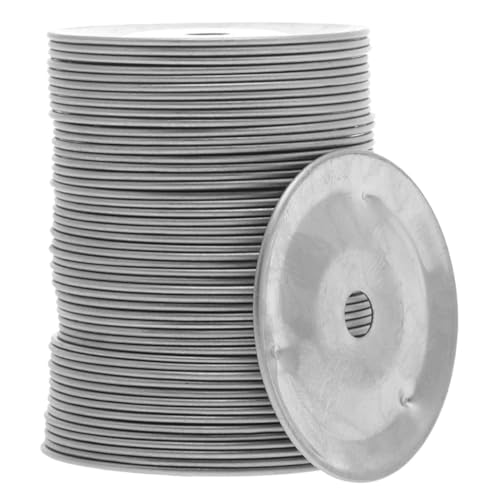 Toyvian 100 Stück Percussion-Ring Becken-Tamburin-Ring Jingle Bell-klingel Rostfreier Stahl Silver von Toyvian