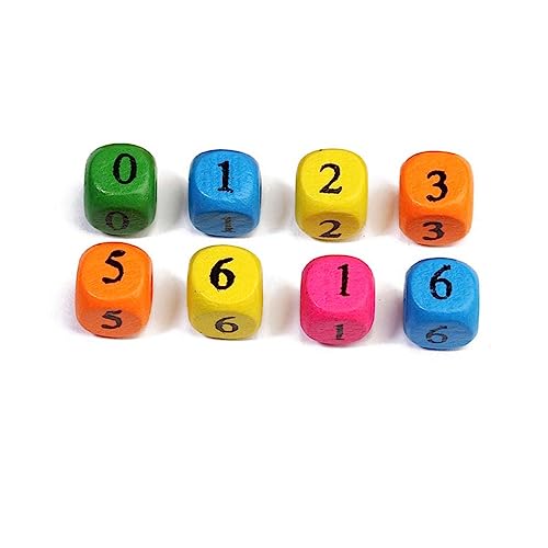 Toyvian 100 Stück Perlen auffädeln basteln für bastelmaterial für aktivity für bastelsets für Party Zahlenperlen für Bambus Colorful von Toyvian