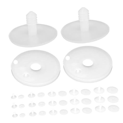 Toyvian 100 Stück Puppengelenkskelett Spielzeugrahmen Gelenke Handwerksskelettgelenk DIY -kunststoffkörpermodelle Flexible Kugelgelenke Figur Körperskelett DIY -puppenskelett Weiß Plastik von Toyvian