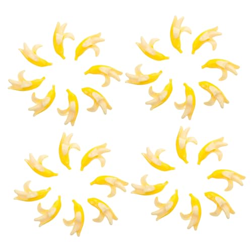Toyvian 100 Stück Simulierte Bananendekoration künstliche gelbe Frucht Mini Frucht falsch gefälschte simulierte Banane realistische Banane Harz Toyvian 100 Stück Simulierte Bananendekoration künstliche gelbe Frucht Mini Frucht falsch gefälschte simulierte Banane realistische Banane Harz von Toyvian