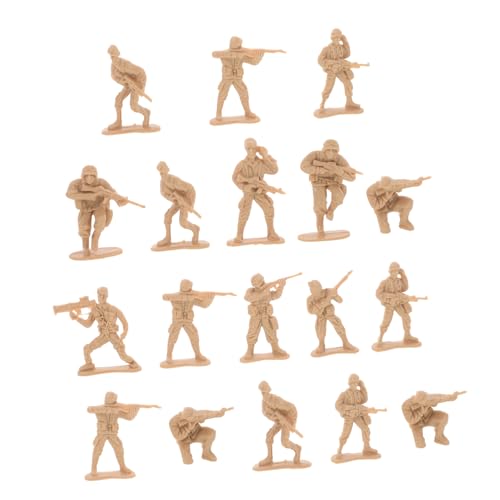 Toyvian 100 Stück Soldatenmodell aus dem Zweiten Weltkrieg actionfiguren Figuren Modell Soldaten Set Miniatur-Soldatenfiguren Sandtisch Miniaturmenschen Mini-Soldat Plastik Yellow von Toyvian