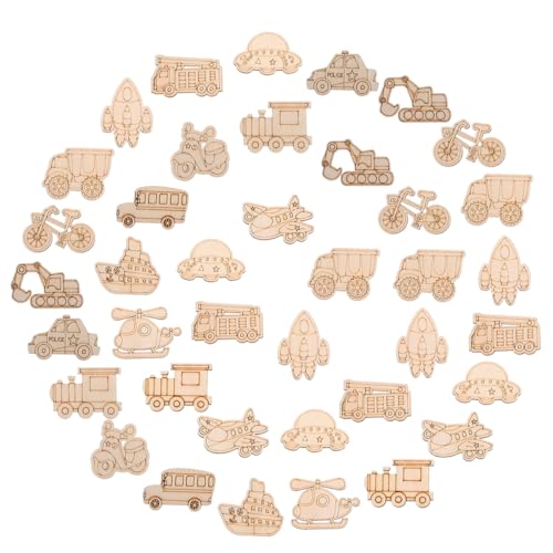 Toyvian 100 Stück Unbemalte Holzschnittformen für Transport Thema DIY Bastelset mit Flugzeugen Autos Polizeiwagen UFOs und Mehr für Kreative Projekte und Heimdekoration Toyvian 100 Stück Unbemalte Holzschnittformen für Transport Thema DIY Bastelset mit Flugzeugen Autos Polizeiwagen UFOs und Mehr für Kreative Projekte und Heimdekoration von Toyvian