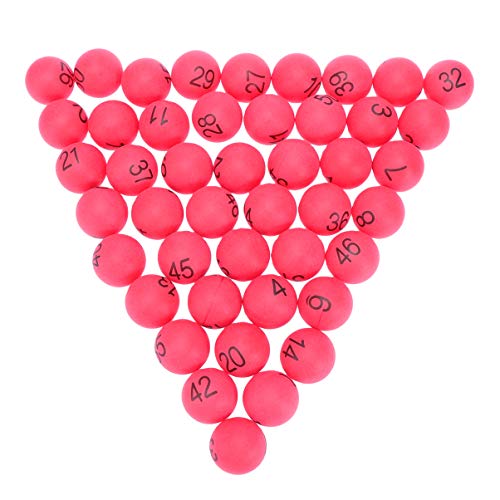 Toyvian 100 STK Kleine Pong Bälle Lotteriekugeln Mit Zahlen Nummerierte Pong- Bälle Spielbälle Aus Kunststoff Pongbälle Emaille Geschirr Kapseln Kugel Tischtennis Anzahl Ballmaschine Kind von Toyvian