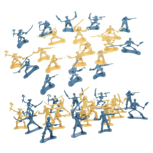 Toyvian 100 Stücke Modell eines Piratensoldaten Soldaten miniaturfiguren geburtstagsmitgebsl miniaturen Figuren Desktop-Dekoration kleines Soldatenmodell Piratenspiel Plastik von Toyvian