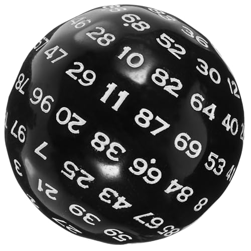 Toyvian Sphärische Spielwürfel 100-seitiges Brettspiel Rollenspiel-würfel-Requisite Für Jungen Mädchen Und Erwachsene Party-zubehör von Toyvian