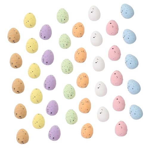 Toyvian 100st Ei Dekoration Wirbelt Gesprenkelte Eier Künstliche Grüne Girlande Olivenbaum Künstlich Passende Eier Künstliche Pflanzen Wohnkultur Hühner Blase Zauberstab Colorful Schaum von Toyvian