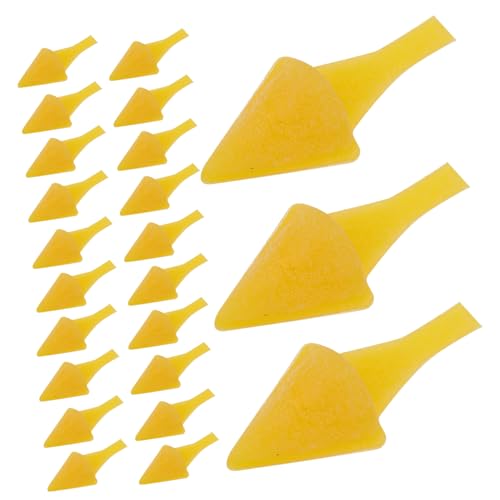 Toyvian 100st Kleines Gelbes Hühnermaul DIY Tiervogel-kükenschnabel Entenkükenschnabel Mini-hühnerschnabel Sicherheitsschnäbel Puppenschnabel Bastelmund Mini-schneemannnase Plastik Yellow von Toyvian
