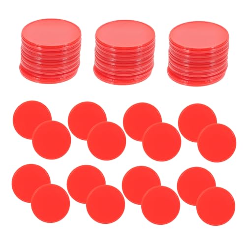 Toyvian 100 Stücke Abs Kunststoff Spiel Zähler Bingo Chips Für Jungen Und Mädchen Lernen von Toyvian