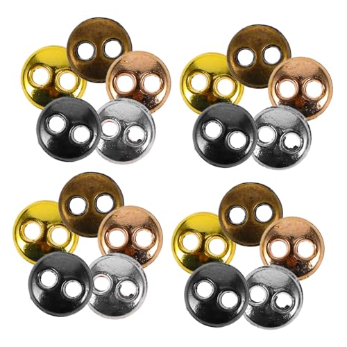 Toyvian 100 Stück Mini-knöpfe Rund Metall Retro-stoffknöpfe Zum Verschönern Von Herrenhemden Scrapbooking Bastelknöpfe von Toyvian