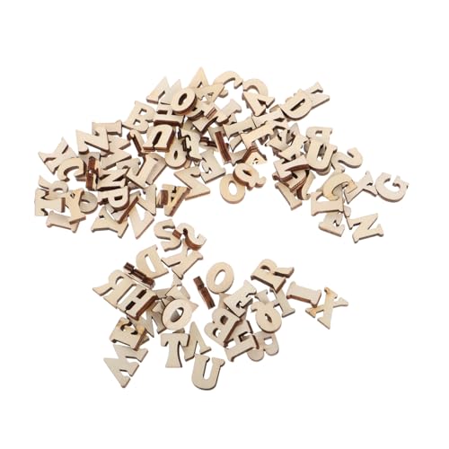 Toyvian 104 Stück Naturholz-Alphabet-Buchstaben Bastelspielzeug Für Kinder Lernen Unfertige Blockbuchstaben Zum Basteln Toyvian 104 Stück Naturholz-Alphabet-Buchstaben Bastelspielzeug Für Kinder Lernen Unfertige Blockbuchstaben Zum Basteln von Toyvian