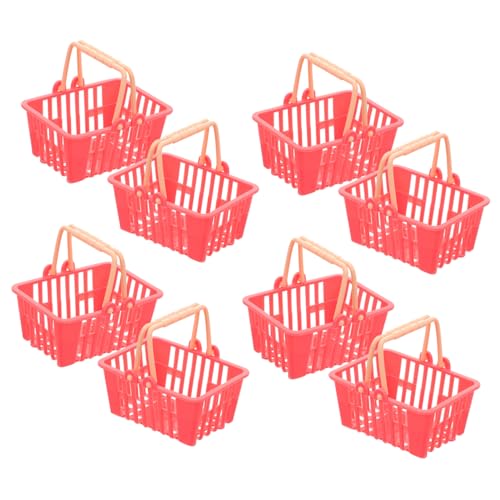 Toyvian 10Pcs Simulierter Einkaufskorb für Lebensmittel und puppenhauszubehör kleine Körbe Mini- Minikorb zur Aufbewahrung Miniatur-Aufbewahrungskorb Plastik rot Toyvian 10Pcs Simulierter Einkaufskorb für Lebensmittel und puppenhauszubehör kleine Körbe Mini- Minikorb zur Aufbewahrung Miniatur-Aufbewahrungskorb Plastik rot von Toyvian