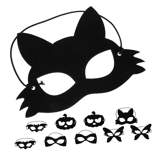 Toyvian 10St Augenmaske für Maskerade halloween masken halloweenmaske gesichtsmaske halloween Cosplay-Masken rosa Maskerade Halloween-Maskerade-Masken Maskerade-Party-Maske gefühlt Black Toyvian 10St Augenmaske für Maskerade halloween masken halloweenmaske gesichtsmaske halloween Cosplay-Masken rosa Maskerade Halloween-Maskerade-Masken Maskerade-Party-Maske gefühlt Black von Toyvian