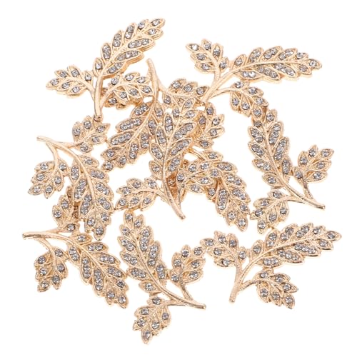 Toyvian 10St Haarschmuck aus Blättern Babyspielzeug Handyhüllen-Anhänger Emaille-Armband Haarschmuck Haar spangen Mini-Blatt- Miniblatt zur Haarnadelherstellung Eisen Golden Toyvian 10St Haarschmuck aus Blättern Babyspielzeug Handyhüllen-Anhänger Emaille-Armband Haarschmuck Haar spangen Mini-Blatt- Miniblatt zur Haarnadelherstellung Eisen Golden von Toyvian