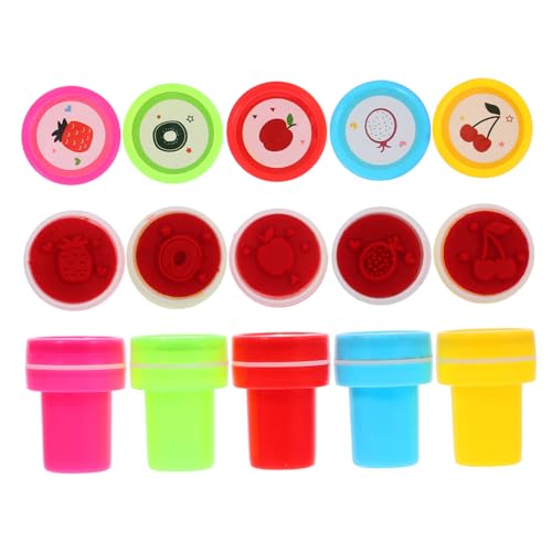Toyvian Stempelset Mit Schönem Obstmuster Für Das Klassenzimmer Von Kindern Belohnungsstempel Mit Obstmotiven von Toyvian