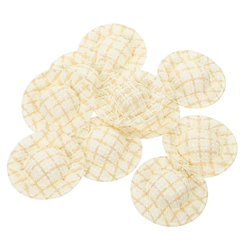 Toyvian 10St Puppenhaus Strohhut für kinderspielzeug Spielzeugdekoration spielsachen Minihüte zum Basteln kleine Puppe kleine hüte Miniatur-Mini-Hüte Papier Toyvian 10St Puppenhaus Strohhut für kinderspielzeug Spielzeugdekoration spielsachen Minihüte zum Basteln kleine Puppe kleine hüte Miniatur-Mini-Hüte Papier von Toyvian