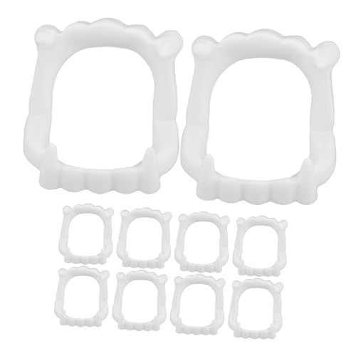Toyvian 10St Reißzähne für Cosplay Vampirzähne für Cosplay Vampir-Cosplay-Accessoires Schnappzähne Halloween schminke Halloween Make up Halloween-Party Requisiten Reißzähne Cosplay-Zähne von Toyvian
