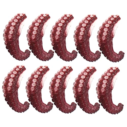 Toyvian 10St Simulierte Tintenfischklaue Simulation Lebensmittelmodell Lebensechtes Oktopus-Tentakelmodell Fake-Oktopus- gefälschtes Essen gefälschte Lebensmitteldekore PVC Toyvian 10St Simulierte Tintenfischklaue Simulation Lebensmittelmodell Lebensechtes Oktopus-Tentakelmodell Fake-Oktopus- gefälschtes Essen gefälschte Lebensmitteldekore PVC von Toyvian