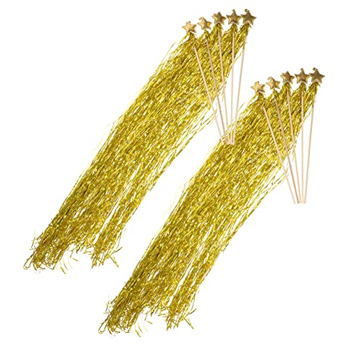 Toyvian Partyzubehör Für Neujahrspartys Feenstäbe Lametta-zauberstäbe Für Mädchen Stern-Sticks Feen-partygeschenke Kleiderstäbe Für Die Kleinen von Toyvian