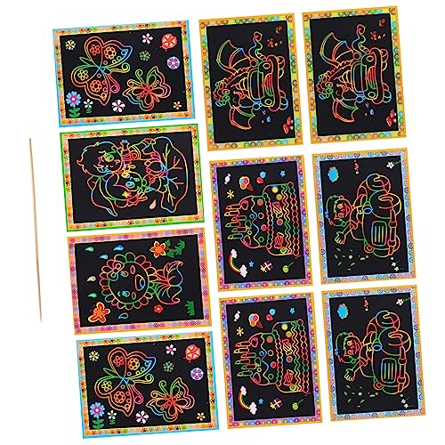 Toyvian 10St magisches kratzbuch kindermalbuch Party für geschenketueten Paint mitgebsel Kindergeburtstag Kratzpapier für Schmierpapier Toyvian 10St magisches kratzbuch kindermalbuch Party für geschenketueten Paint mitgebsel Kindergeburtstag Kratzpapier für Schmierpapier von Toyvian
