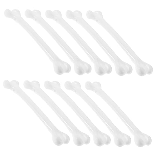 Toyvian 10Stücke Halloween Knochen Dekoration Kleine Skelett Accessoires für Partys Vielseitige Foto Requisiten für Halloween und Cosplay von Toyvian