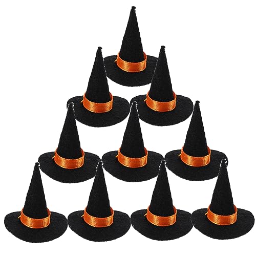 Toyvian 10Stücke Mini Hexenhut aus Filz Kleine Halloween Hüte für Partys Cosplay und DIY Dekoration für Puppen Toyvian 10Stücke Mini Hexenhut aus Filz Kleine Halloween Hüte für Partys Cosplay und DIY Dekoration für Puppen von Toyvian