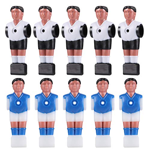 Toyvian 10Stücke Tischfußballzubehör Dummy Spieler für Tischfußball Hochwertige Fußballspieler und Langlebig zu Installieren für Freizeitspiele von Toyvian