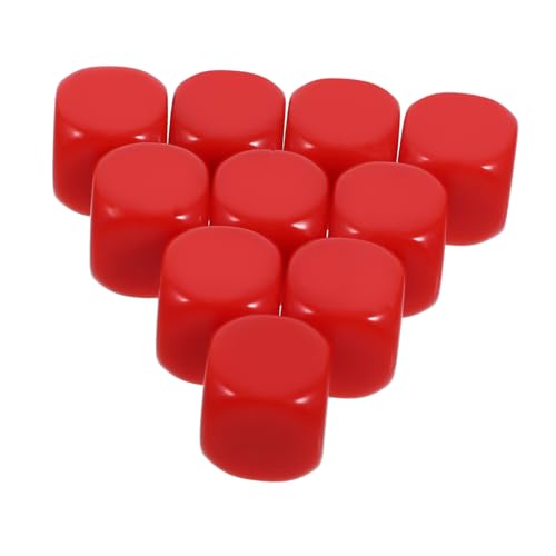 Toyvian 10st Lehrmittel Zur Würfelherstellung Große Würfel Zählt Würfel Kleine Leere Würfel Flauschige Würfel Schaumwürfel Unfertige Würfel Puzzle- Würfel Zubehör Rot Acryl von Toyvian