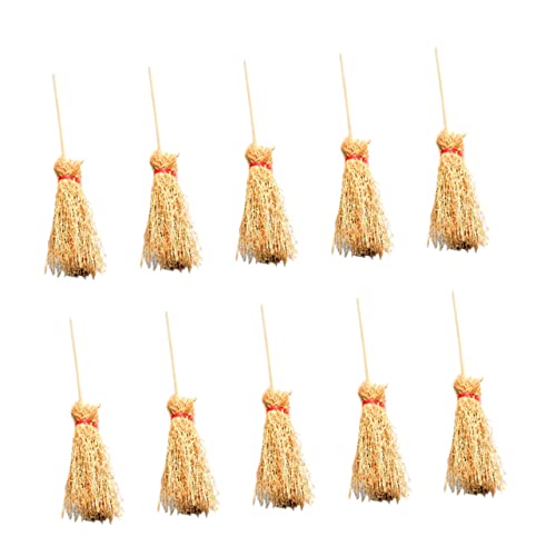 Toyvian 10st Mini Besen Besen Desktop - Mini-simulationsbesen Mini-hausbesen Spielzeugbesen Mini-möbelmodell Mini-broms Mini-Besen Puppenhausbesen Kinderspielzeug Khaki Buche Toyvian 10st Mini Besen Besen Desktop - Mini-simulationsbesen Mini-hausbesen Spielzeugbesen Mini-möbelmodell Mini-broms Mini-Besen Puppenhausbesen Kinderspielzeug Khaki Buche von Toyvian