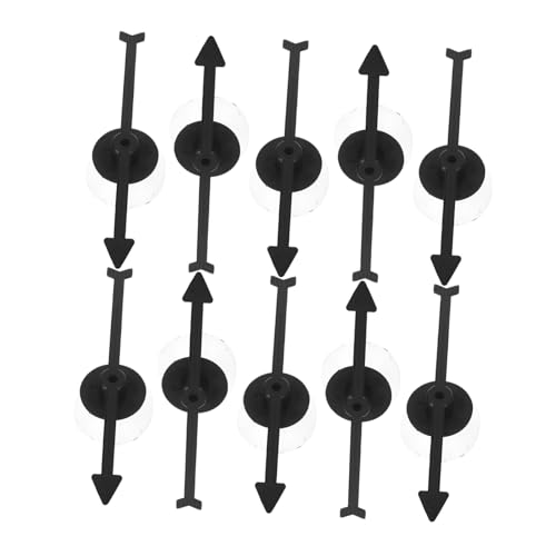 Toyvian 10st Roulette-Spiel Brettspiele Pfeilspinner Plattenspieler-anzeigen Turntable DIY-zubehör Pfeilspinner Aus Kunststoff Spielzeiger Rotierende Pfeile Brettspiel Pfeile Plastik Black von Toyvian