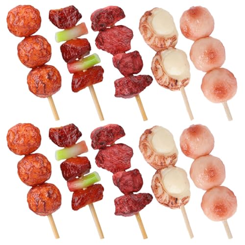 Toyvian 10st Simulierte Grillspieße Grillfleisch Gefälschte Lebensmittel Grill Vorgeben Gefälschtes Essen Grillspielzeug Für Grill-Rollenspiel- Grill-spielset PVC Toyvian 10st Simulierte Grillspieße Grillfleisch Gefälschte Lebensmittel Grill Vorgeben Gefälschtes Essen Grillspielzeug Für Grill-Rollenspiel- Grill-spielset PVC von Toyvian