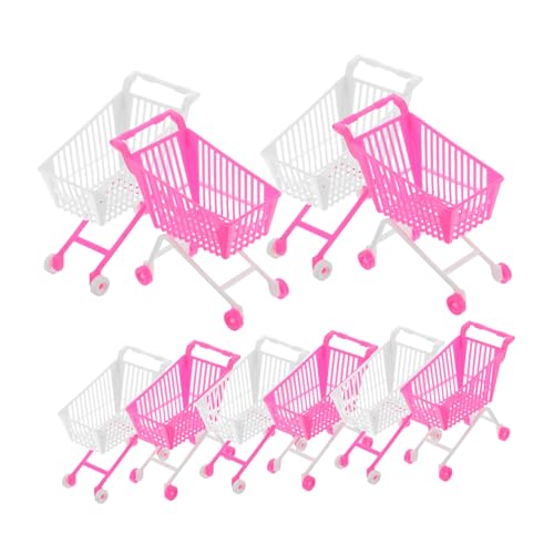 Toyvian Miniatur-einkaufswagen Für Kinderwagen Puppenhausmöbel Aus Kunststoff Frühes Lernspielzeug Für Babys von Toyvian