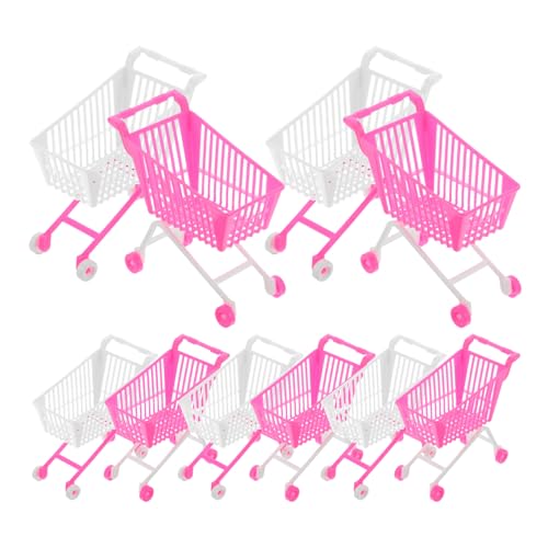 Toyvian Puppenwagen Mini-einkaufswagen Pädagogischer Einkaufswagen Aus Kunststoff Für Rollenspiele Für Kinder von Toyvian