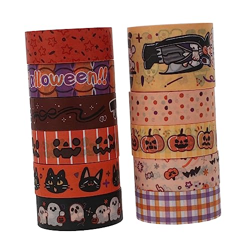 Toyvian 11 Rolle Halloween-washi-Tape Schreibwaren Aufkleber Album-Aufkleber Aufkleber Für Die Dekoration Tagebuch-Aufkleber Tragbarer Dekoraufkleber Kreativer Dekoraufkleber Papier Toyvian 11 Rolle Halloween-washi-Tape Schreibwaren Aufkleber Album-Aufkleber Aufkleber Für Die Dekoration Tagebuch-Aufkleber Tragbarer Dekoraufkleber Kreativer Dekoraufkleber Papier von Toyvian