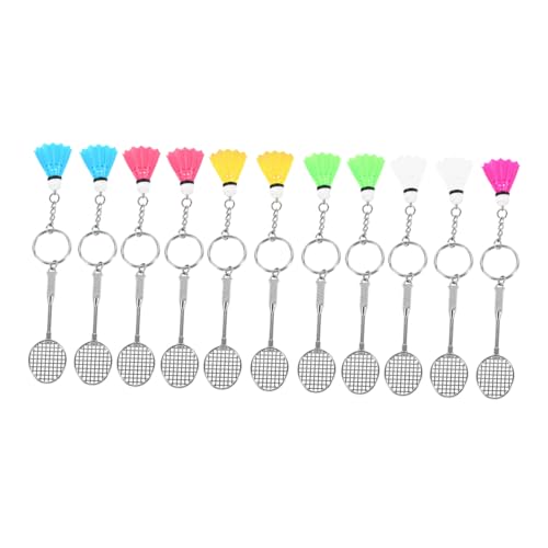 Toyvian 11 Stück Badminton-schlüsselanhänger Badminton Geburtstag Schlüsselanhänger Sport Valentines Sportschlüsselkette Legierung Plus Kunststoff von Toyvian