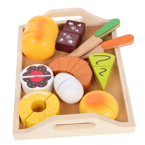 Toyvian 11 Stück Nachmittagstee holzspielzeug küche Fantasiespielzeug für Kleinkinder Kinderbäckerei Spielset Holz Essen hölzern Toyvian 11 Stück Nachmittagstee holzspielzeug küche Fantasiespielzeug für Kleinkinder Kinderbäckerei Spielset Holz Essen hölzern von Toyvian