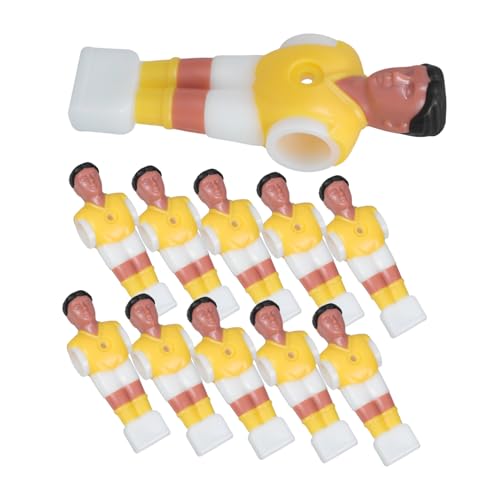 Toyvian 11 Stück Tischfußballspieler Up Fußballziel Ersatzbälle Für Tischfußball Fußball Für Jungen Fußball-Service-Maschine Kicker-ersatzspieler Mann Yellow Umweltfreundlicher Kunststoff von Toyvian